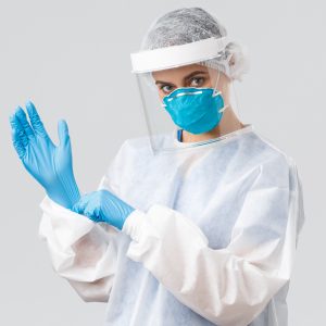 Covid 19 Preventing Virus Health Healthcare Workers Quarantine Conc面罩1 300x300
